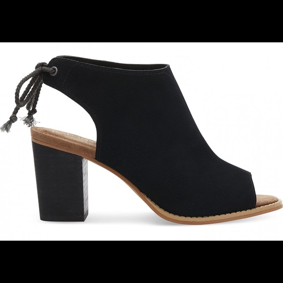 toms elba peep toe bootie